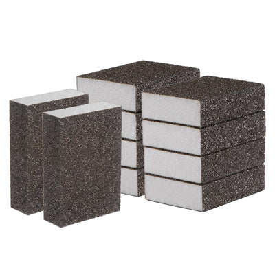 Harfington 10pcs Coarse Sanding Sponge Blocks 80-100 Grit Foam Sanding Block, 100x70x25mm