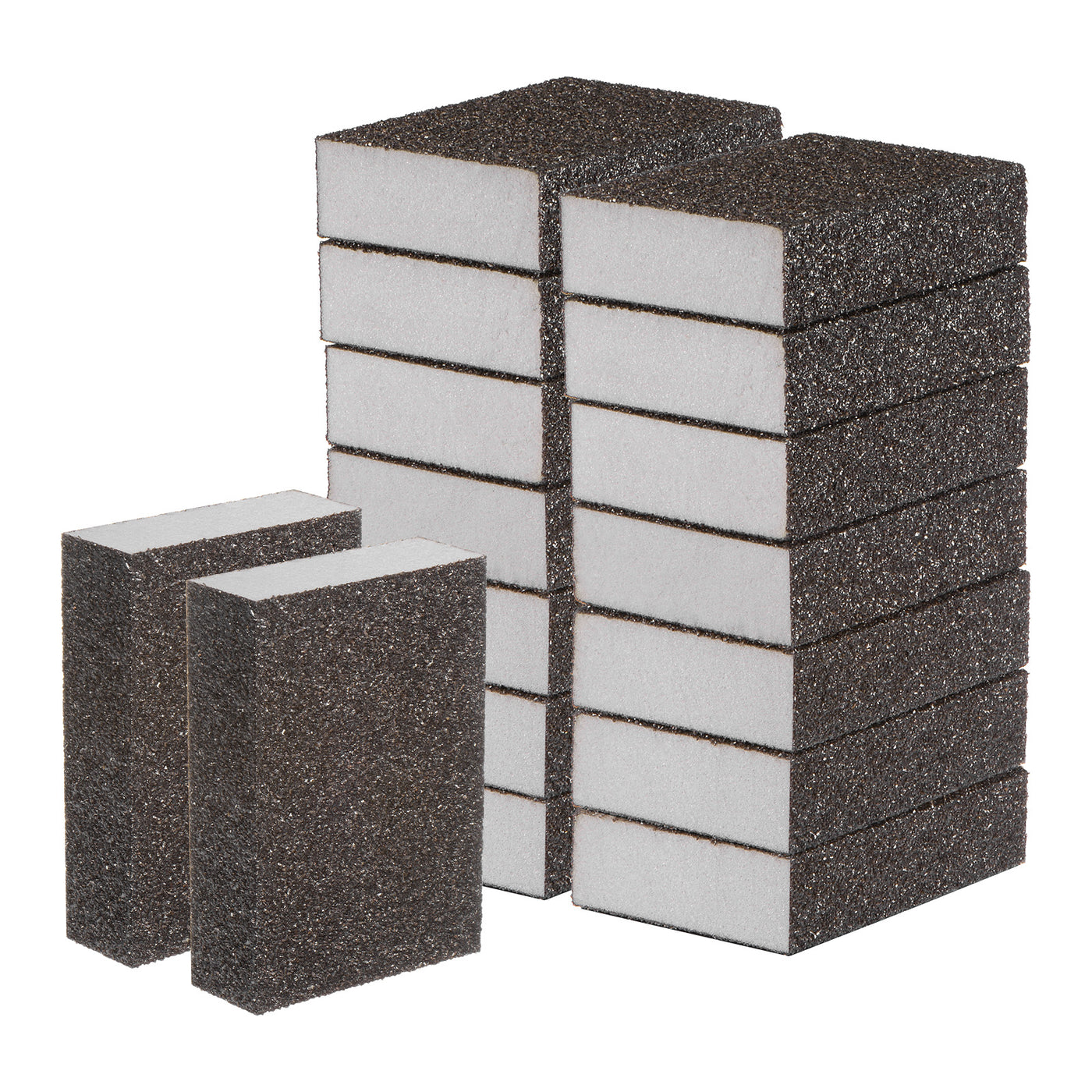 Harfington 16pcs Coarse Sanding Sponge Blocks 80-100 Grit Foam Sanding Block, 100x70x25mm