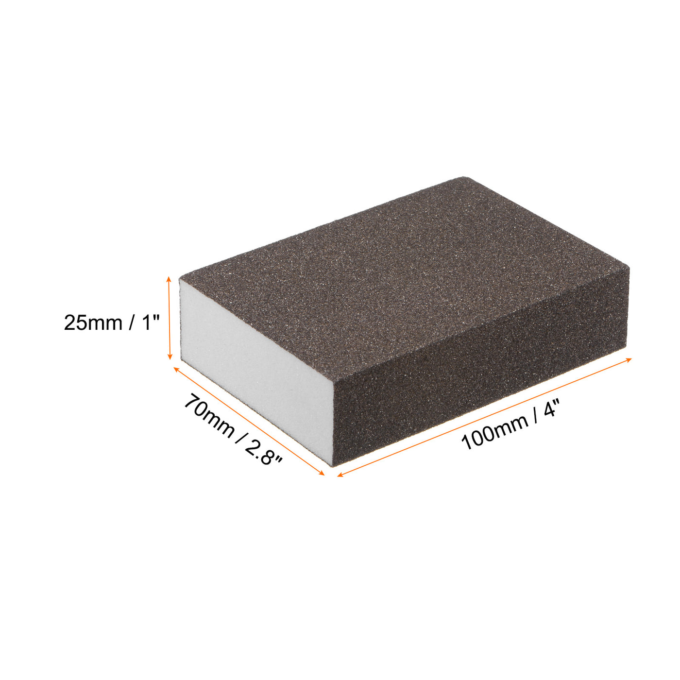 Harfington 10pcs Fine Sanding Sponge Blocks 240-320 Grit Foam Sanding Block, 100x70x25mm