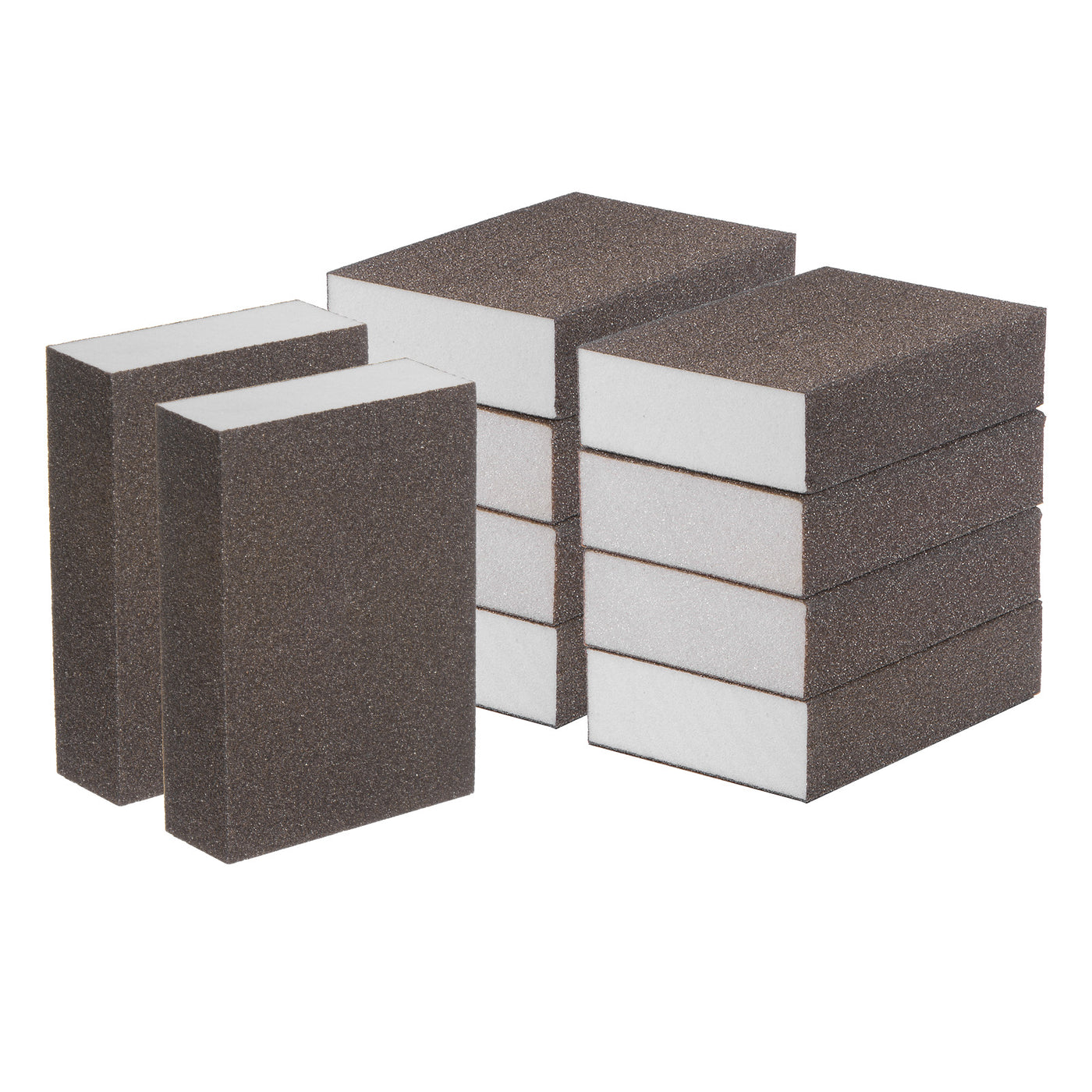 Harfington 10pcs Fine Sanding Sponge Blocks 240-320 Grit Foam Sanding Block, 100x70x25mm