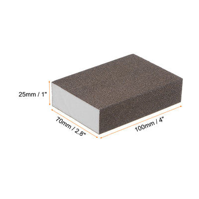 Harfington 10pcs Fine Sanding Sponge Blocks 320-400 Grit Foam Sanding Block, 100x70x25mm