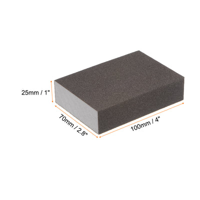 Harfington 10pcs Superfine Sanding Sponge Blocks 500-600 Grit Sanding Block, 100x70x25mm