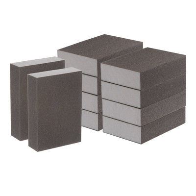 Harfington 10pcs Superfine Sanding Sponge Blocks 500-600 Grit Sanding Block, 100x70x25mm