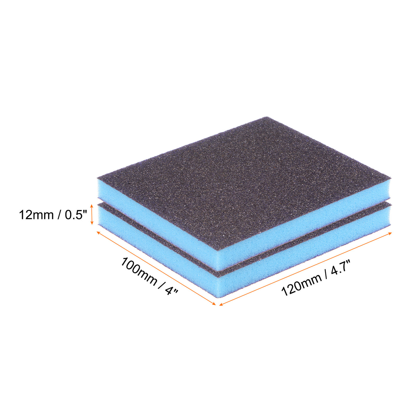 Harfington 16pcs Sanding Sponge Blocks 120-180 Grit Foam Sanding Block 120x100x12mm, Purple