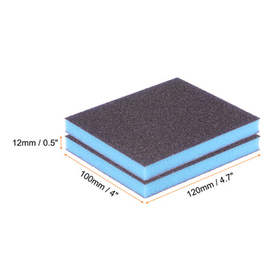 Harfington 16pcs Sanding Sponge Blocks 120-180 Grit Foam Sanding Block 120x100x12mm, Purple