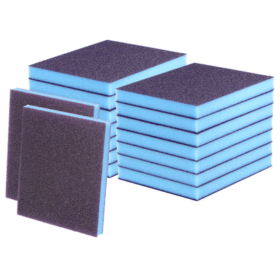 Harfington 16pcs Sanding Sponge Blocks 120-180 Grit Foam Sanding Block 120x100x12mm, Purple