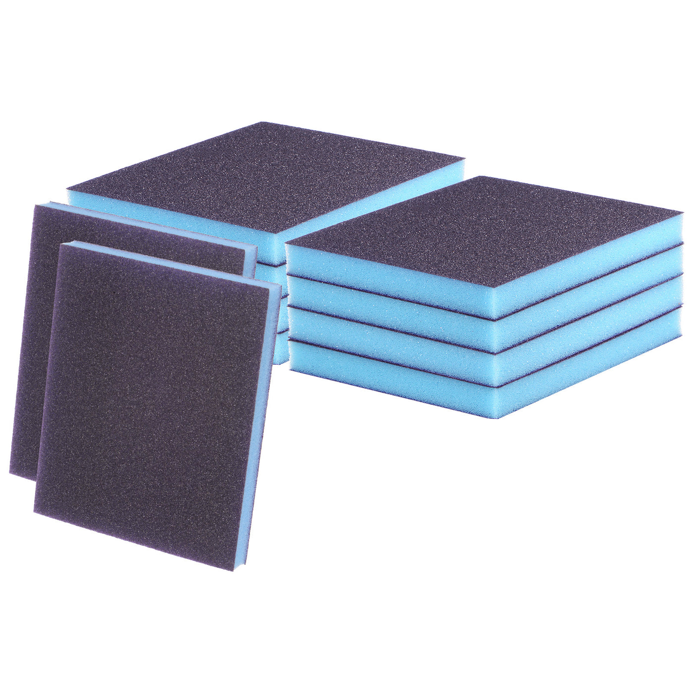 Harfington 10pcs Fine Sanding Sponge Blocks 240-320 Grit Foam Sanding Block, Purple