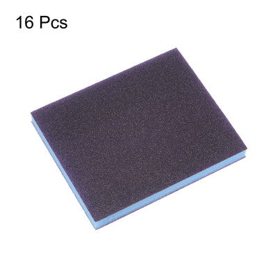 Harfington 16pcs Fine Sanding Sponge Blocks 240-320 Grit Foam Sanding Block, Purple