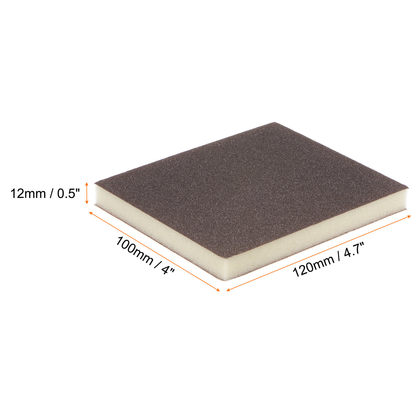 Harfington 16pcs Fine Sanding Sponge Blocks 320-400 Grit Foam Sanding Block, 120x100x12mm