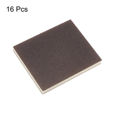 Harfington 16pcs Fine Sanding Sponge Blocks 320-400 Grit Foam Sanding Block, 120x100x12mm