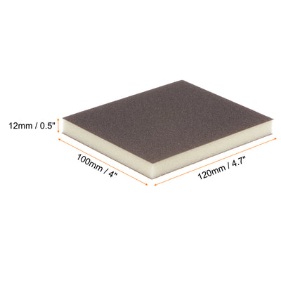 Harfington 16pcs Superfine Sanding Sponge Blocks 500-600 Grit Sanding Block, 120x100x12mm