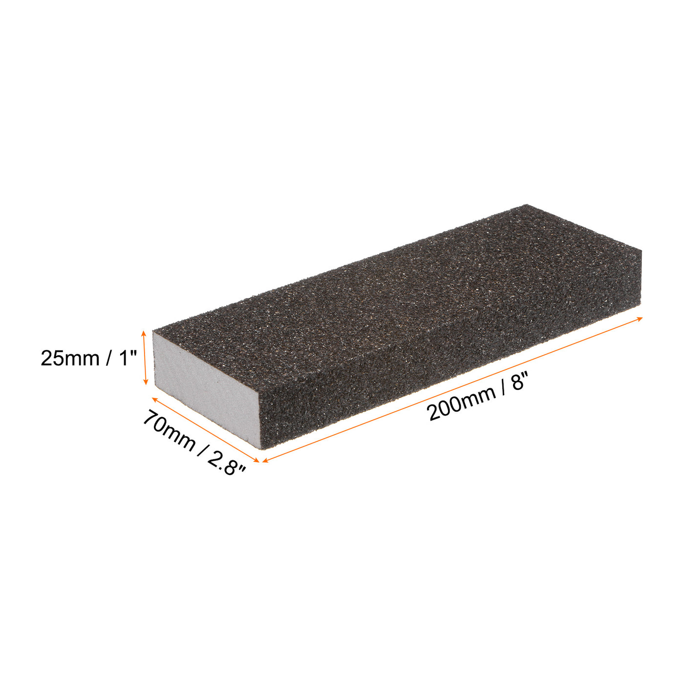 Harfington 6pcs Coarse Sanding Sponge Blocks 80-100 Grit Foam Sanding Block, 200x70x25mm