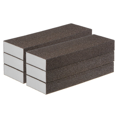 Harfington 6pcs Sanding Sponge Blocks 120-180 Grit Foam Sanding Block, 200x70x25mm