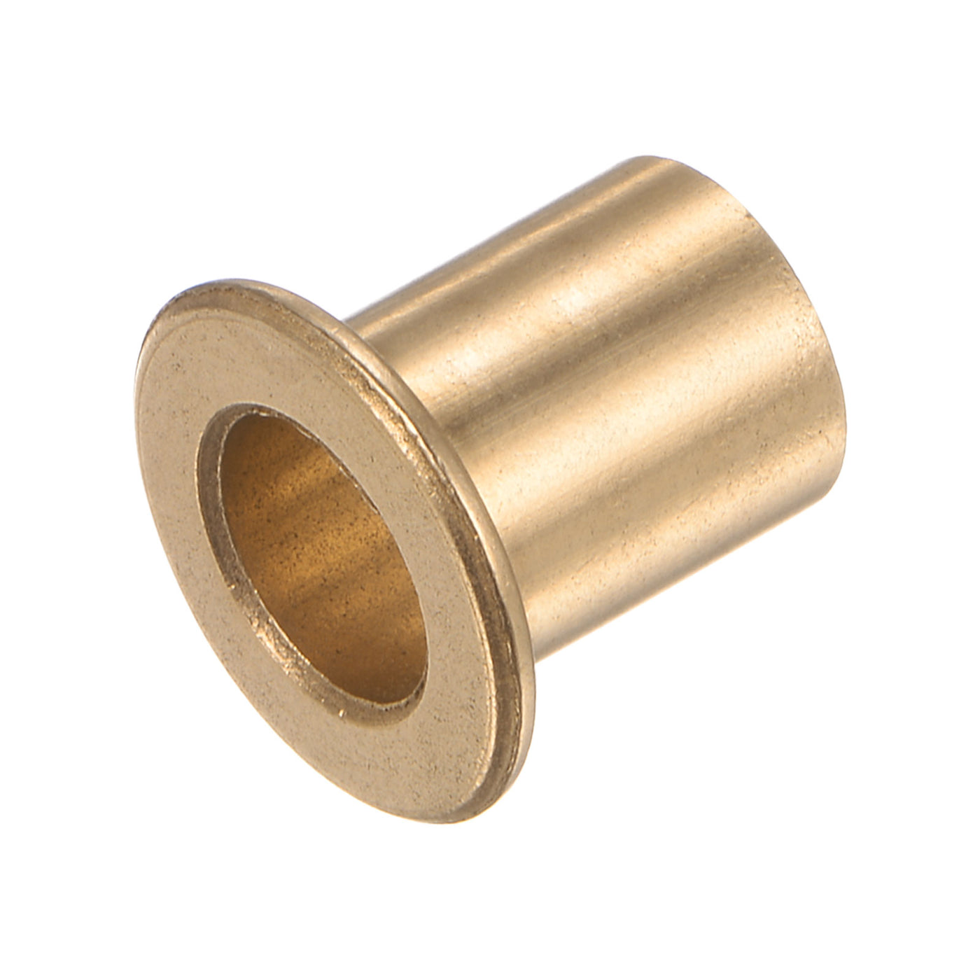 Harfington 2pcs Flange Bearing Sleeve 8mm x 10mm x 15mm Bronze Self Lubricating Bushings