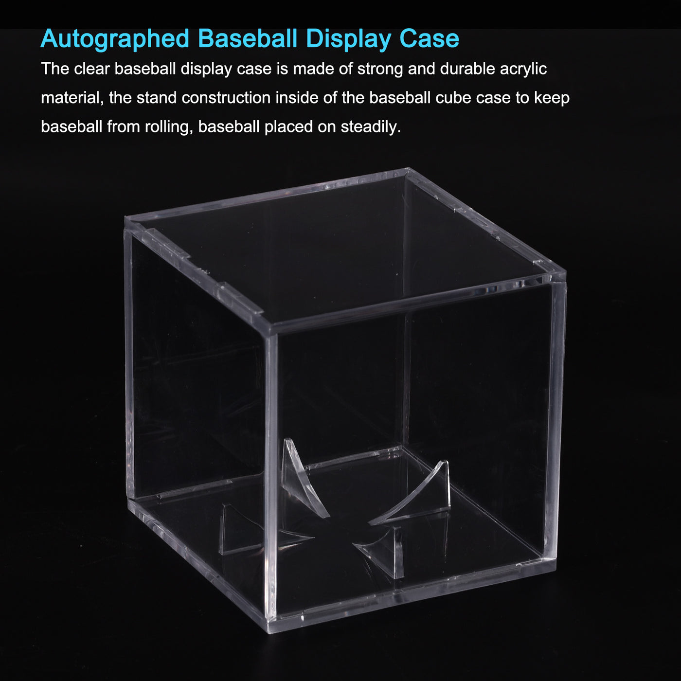 Harfington Baseball Display Case, Autographed Baseball Case Display, Clear Acrylic Display Case Baseball Storage Case for Memorabilia Baseball