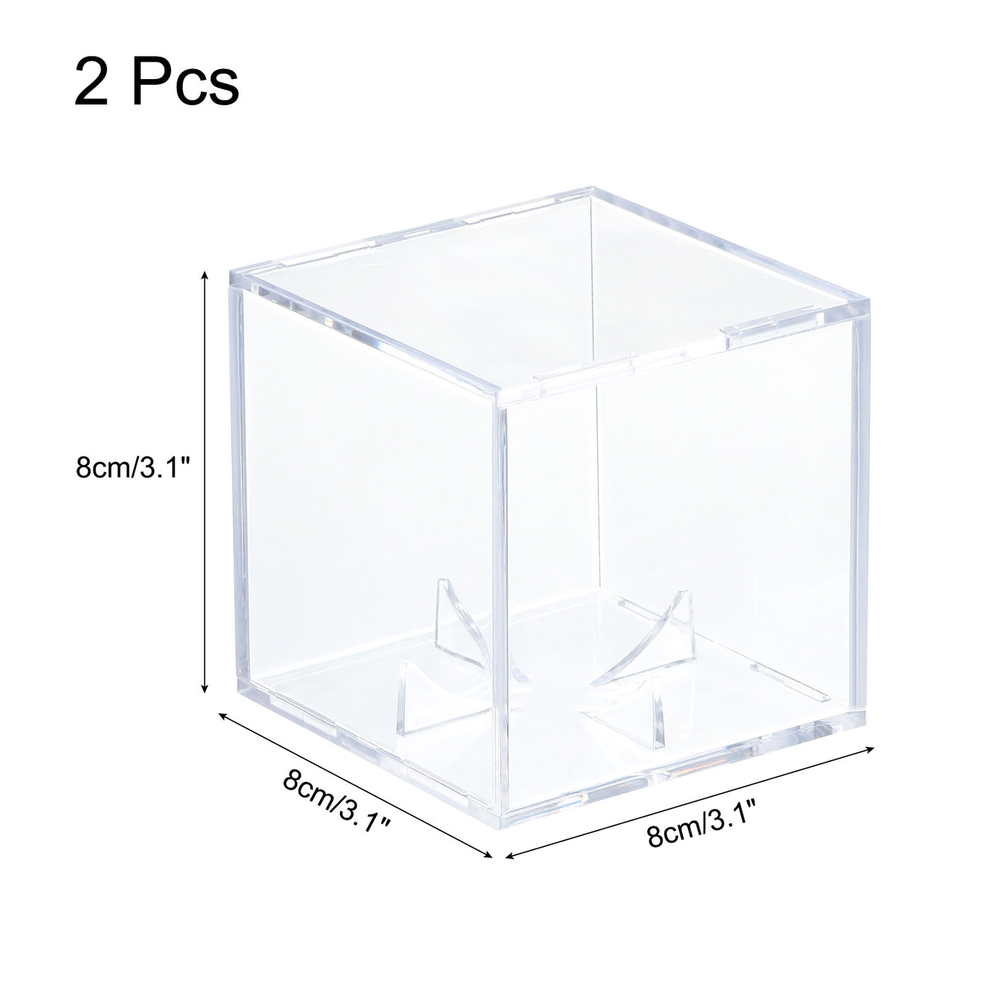 Harfington Baseball Display Case, Autographed Baseball Case Display, Clear Acrylic Display Case Baseball Storage Case for Memorabilia Baseball, Pack of 2