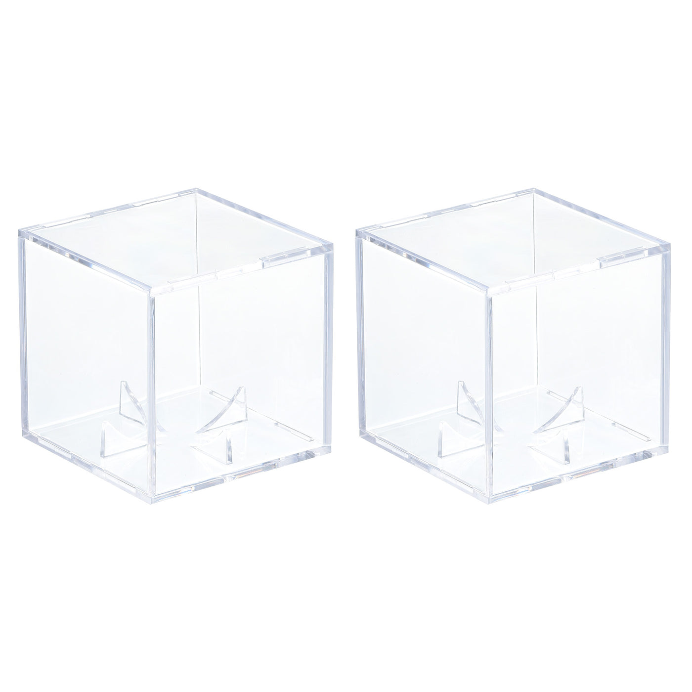 Harfington Baseball Display Case, Autographed Baseball Case Display, Clear Acrylic Display Case Baseball Storage Case for Memorabilia Baseball, Pack of 2