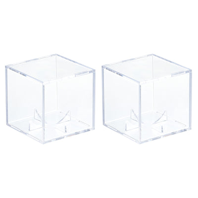 Harfington Baseball Display Case, Autographed Baseball Case Display, Clear Acrylic Display Case Baseball Storage Case for Memorabilia Baseball, Pack of 2