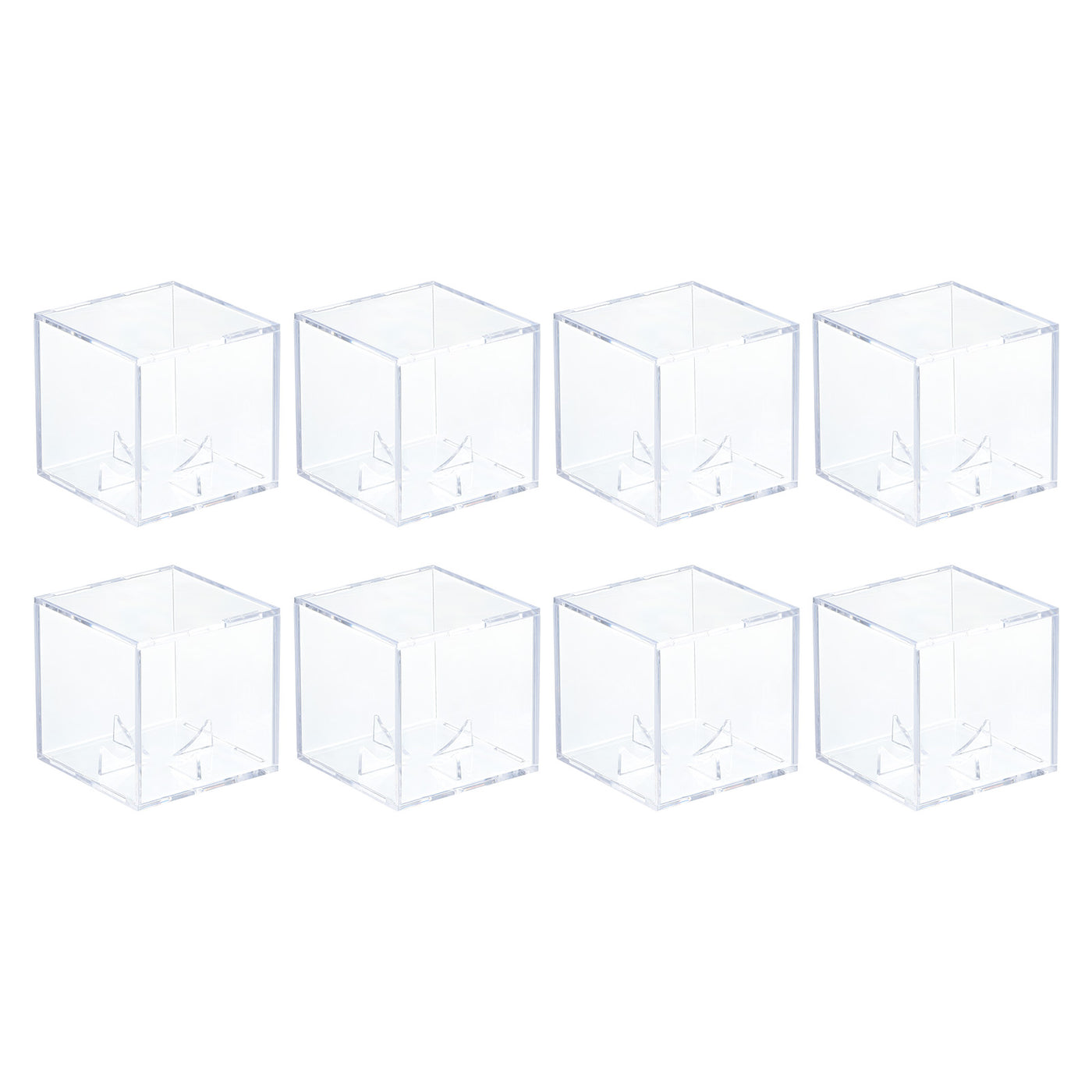 Harfington Baseball Display Case, Autographed Baseball Case Display, Clear Acrylic Display Case Baseball Storage Case for Memorabilia Baseball, Pack of 8