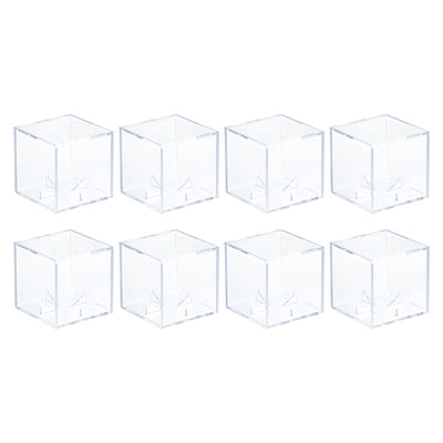 Harfington Baseball Display Case, Autographed Baseball Case Display, Clear Acrylic Display Case Baseball Storage Case for Memorabilia Baseball, Pack of 8