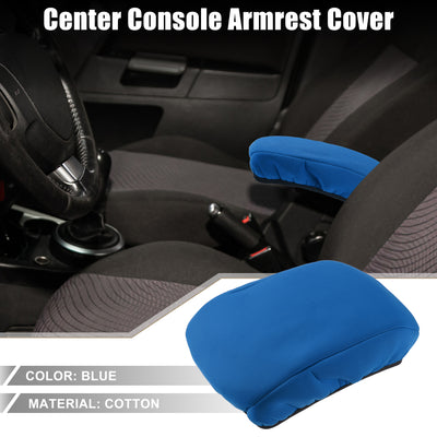 Harfington Car Center Center Console Armrest Cover Interior Protective Lid Storage Covers Trim for Ford Fusion 2017-2020 Blue