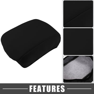 Harfington Car Center Center Console Armrest Cover Interior Protective Lid Storage Covers Trim for Ford Edge 2011-2014 Black