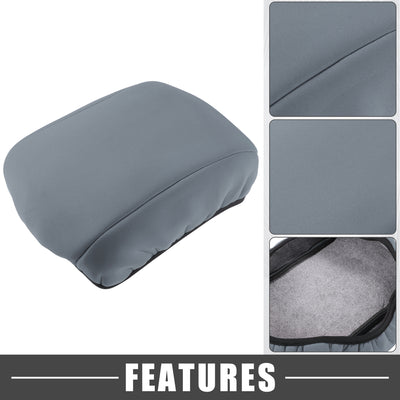 Harfington Car Center Center Console Armrest Cover Interior Protective Lid Storage Covers Trim for Ford Edge 2011-2014 Gray