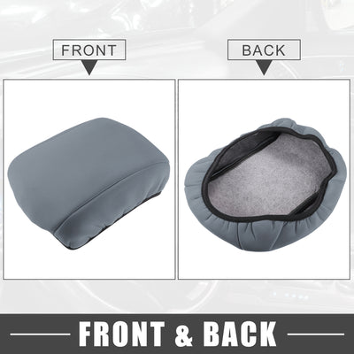 Harfington Car Center Center Console Armrest Cover Interior Protective Lid Storage Covers Trim for Ford Edge 2011-2014 Gray