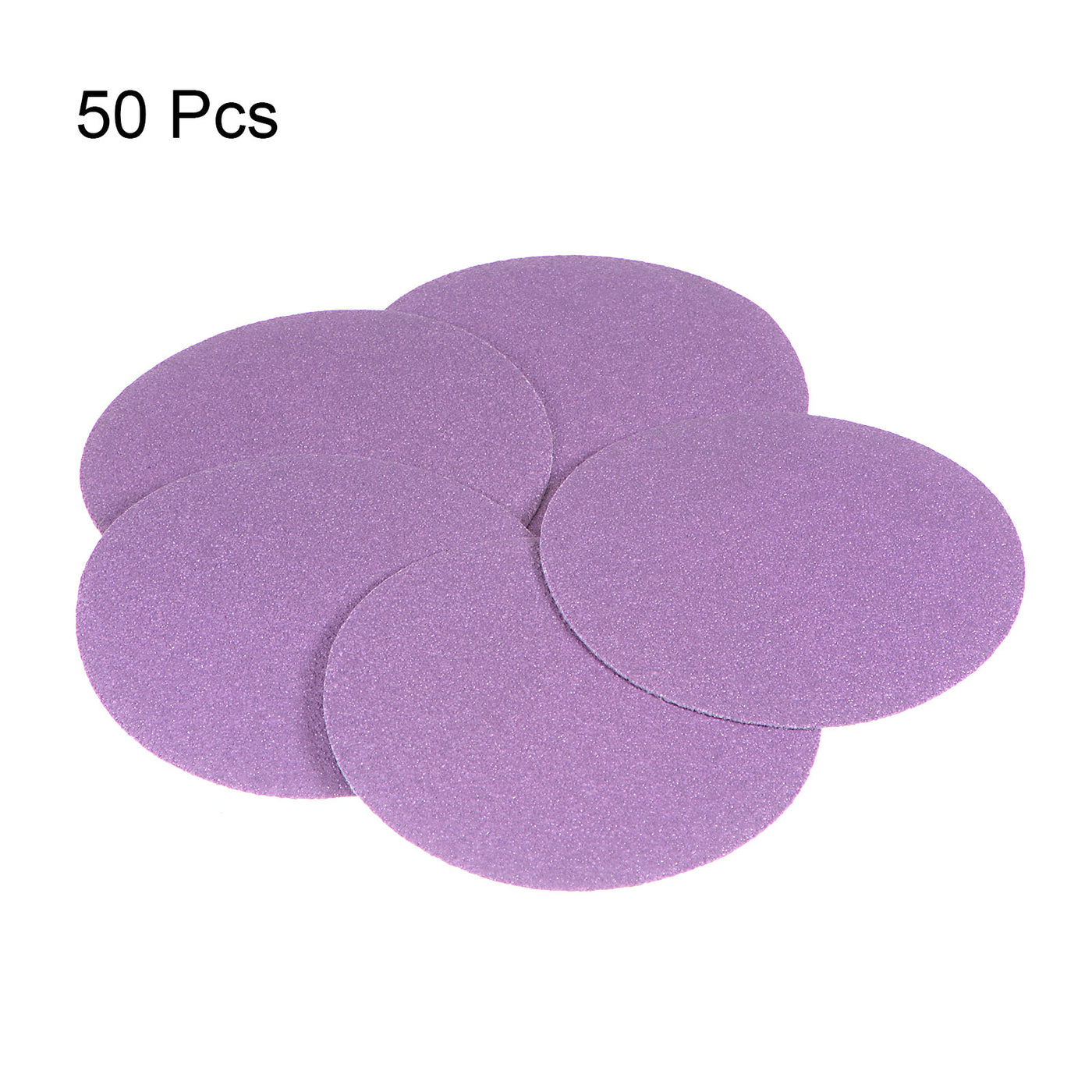 Harfington 50pcs 100 Grit Purple Sanding Discs 3 Inch Hook and Loop Circular Sandpapers