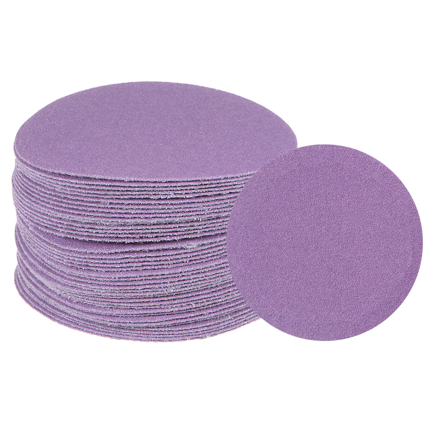 Harfington 40pcs 150 Grit Purple Sanding Discs 3 Inch Hook and Loop Circular Sandpapers