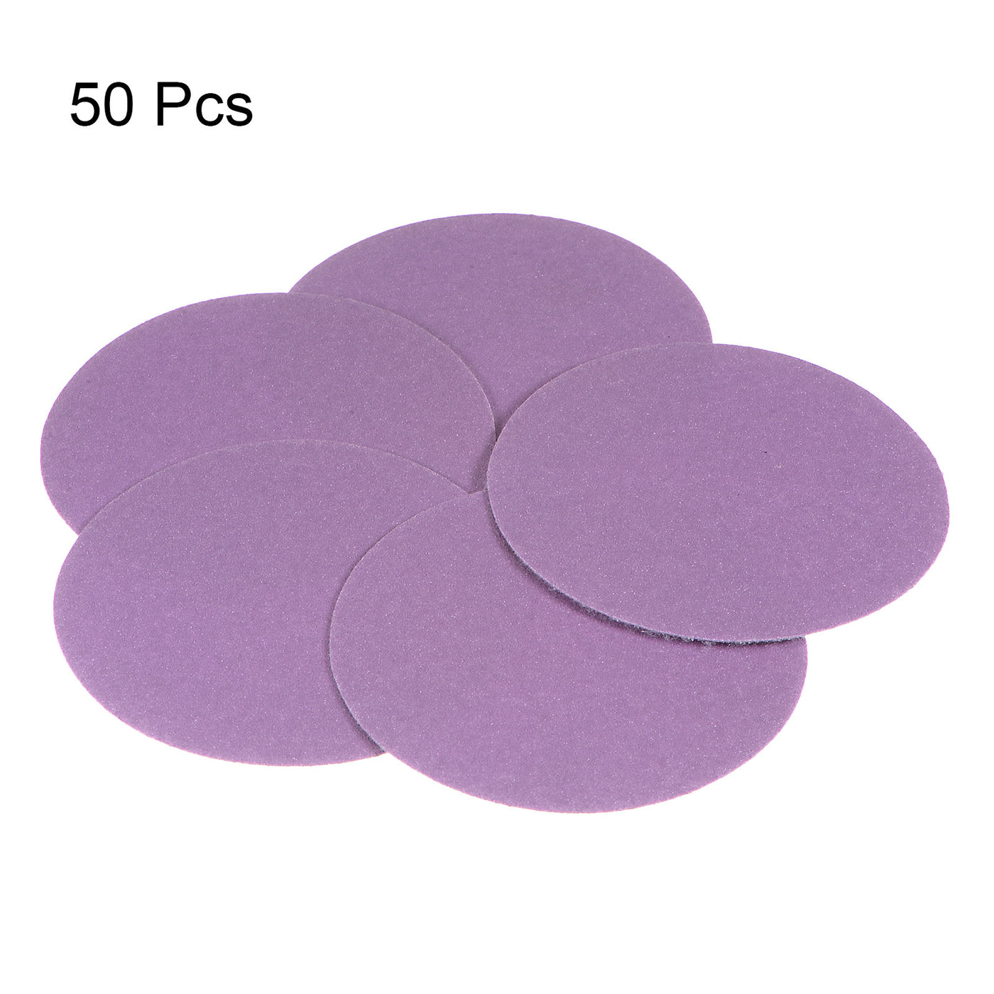 Harfington 50pcs 180 Grit Purple Sanding Discs 3 Inch Hook and Loop Circular Sandpapers