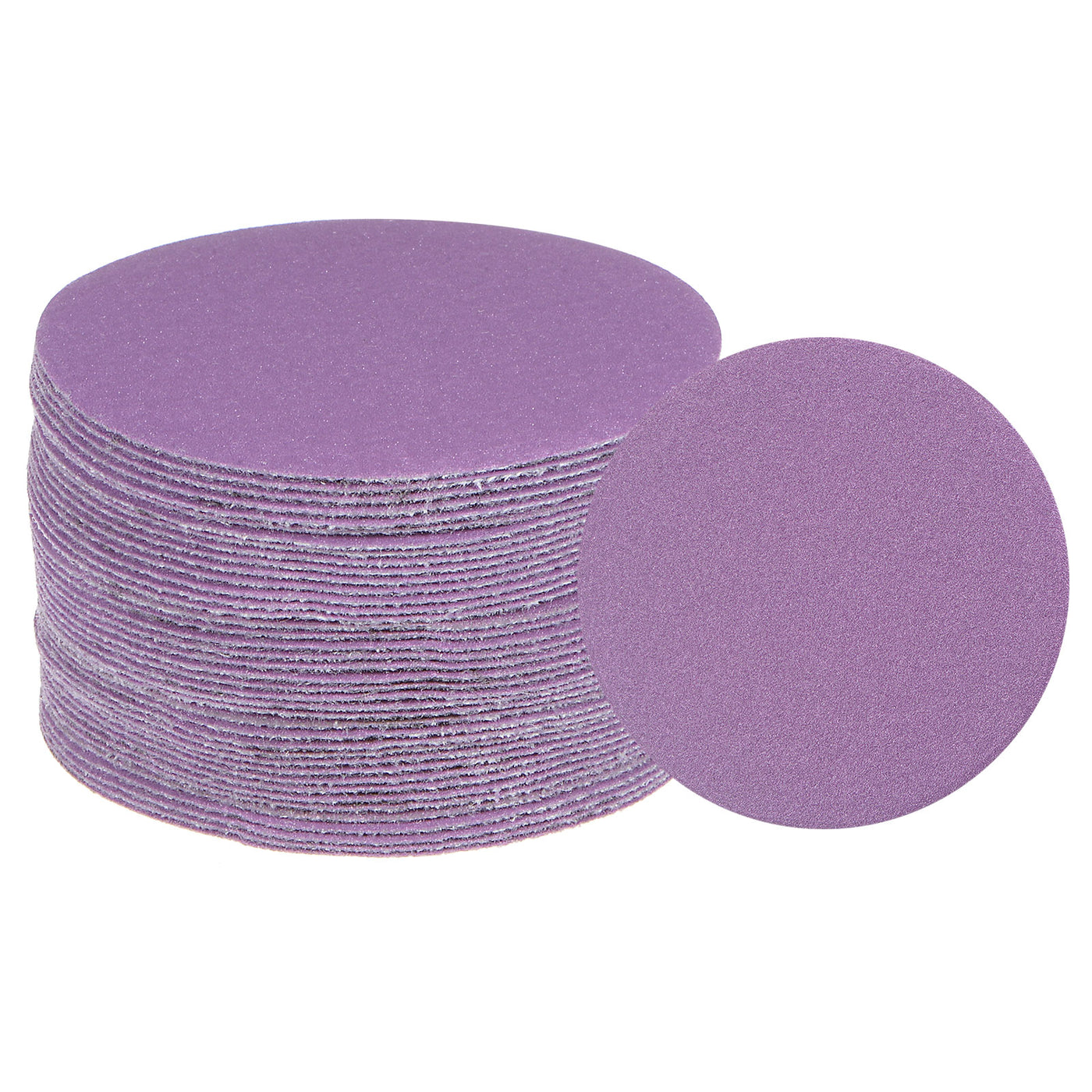 Harfington 40pcs 240 Grit Purple Sanding Discs 3 Inch Hook and Loop Circular Sandpapers