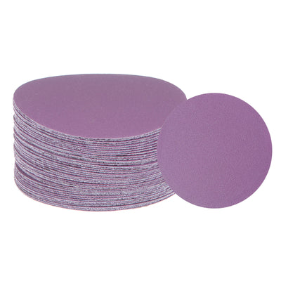 Harfington 40pcs 400 Grit Purple Sanding Discs 3 Inch Hook and Loop Circular Sandpapers