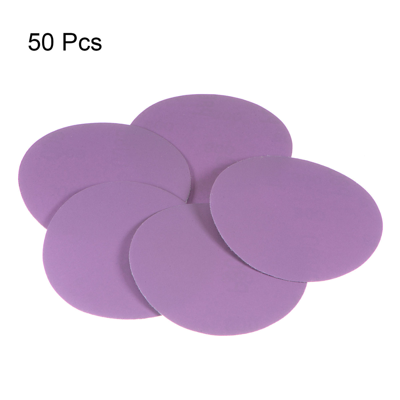 Harfington 50pcs 800 Grit Purple Sanding Discs 3 Inch Hook and Loop Circular Sandpapers