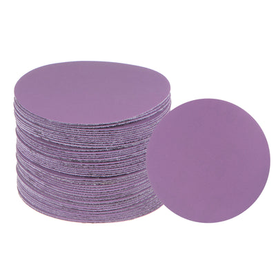 Harfington 50pcs 1000 Grit Purple Sanding Discs 3 Inch Hook and Loop Circular Sandpapers