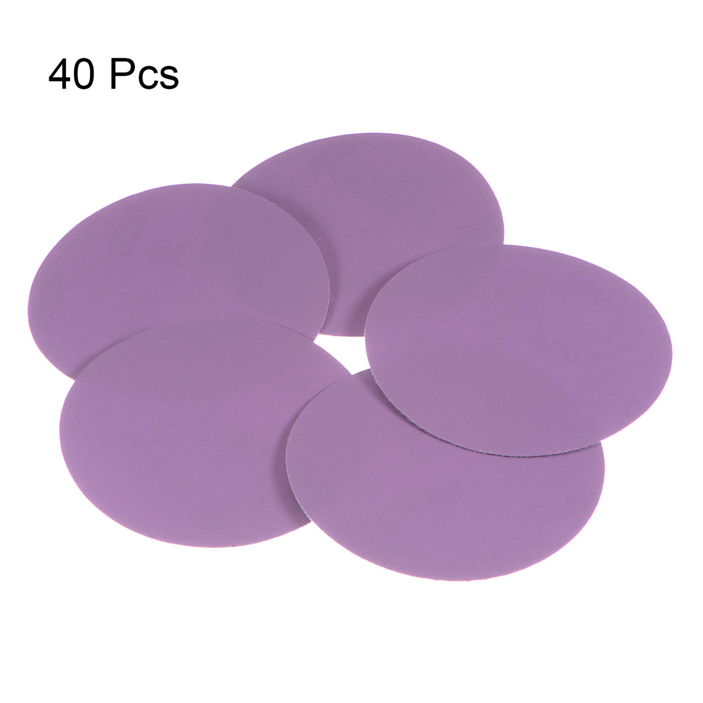 Harfington 40pcs 1000 Grit Purple Sanding Discs 3 Inch Hook and Loop Circular Sandpapers