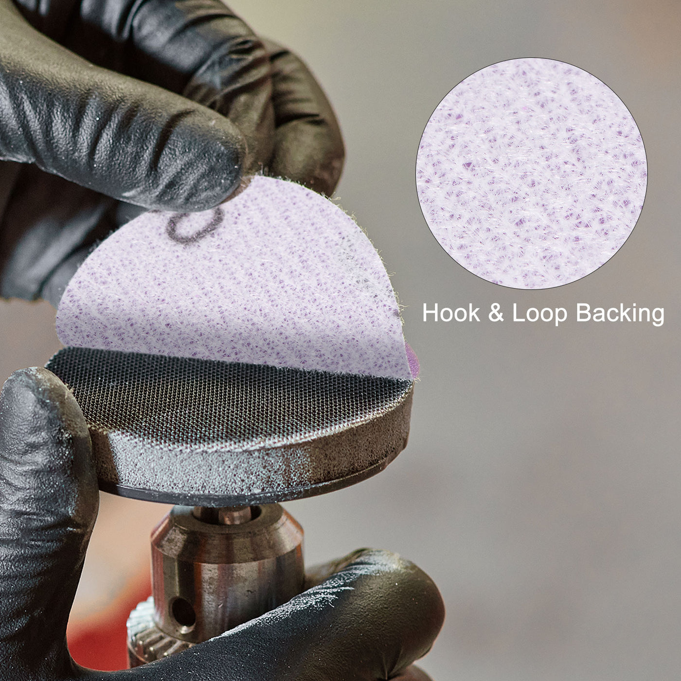 Harfington 40pcs 1000 Grit Purple Sanding Discs 3 Inch Hook and Loop Circular Sandpapers