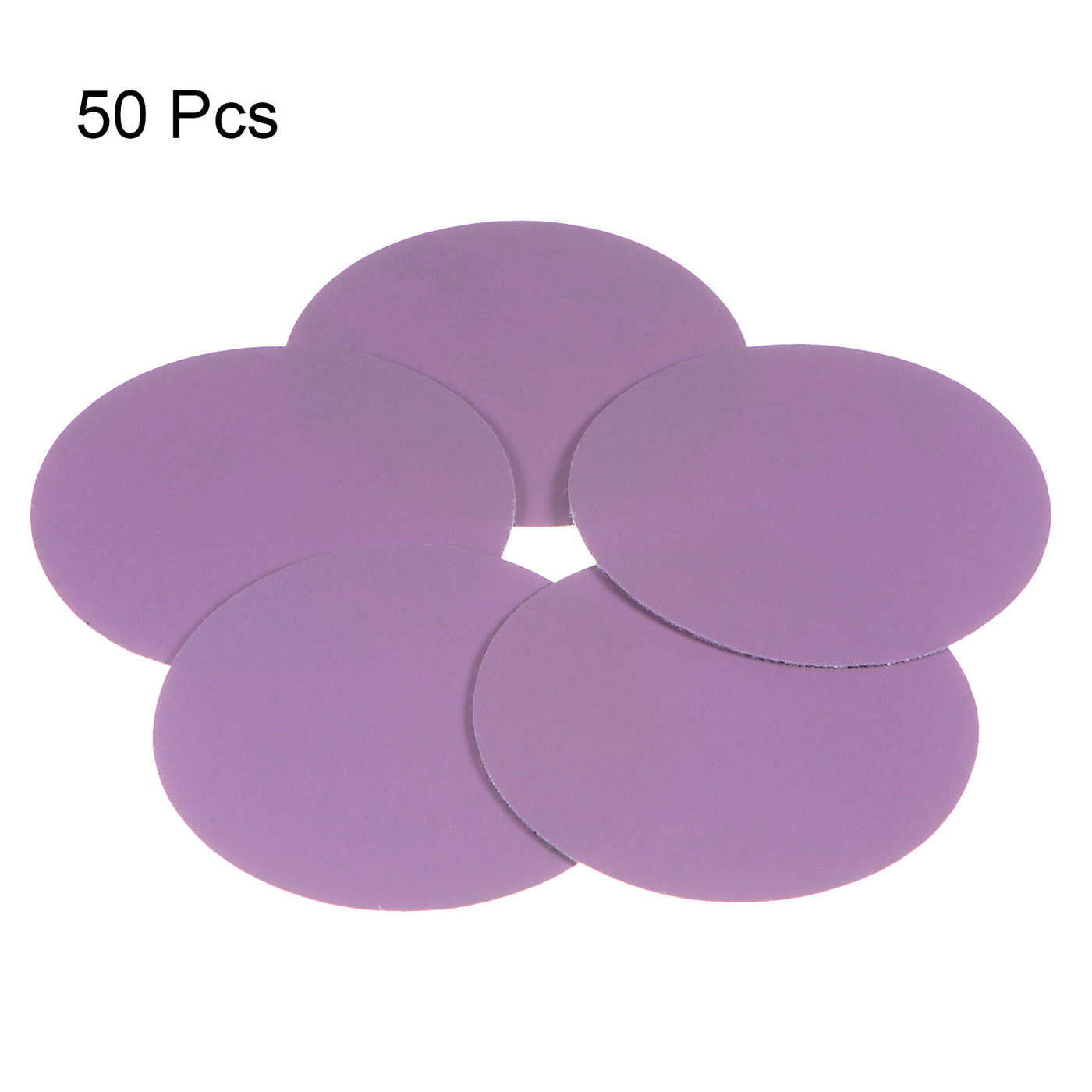 Harfington 50pcs 1200 Grit Purple Sanding Discs 3 Inch Hook and Loop Circular Sandpapers