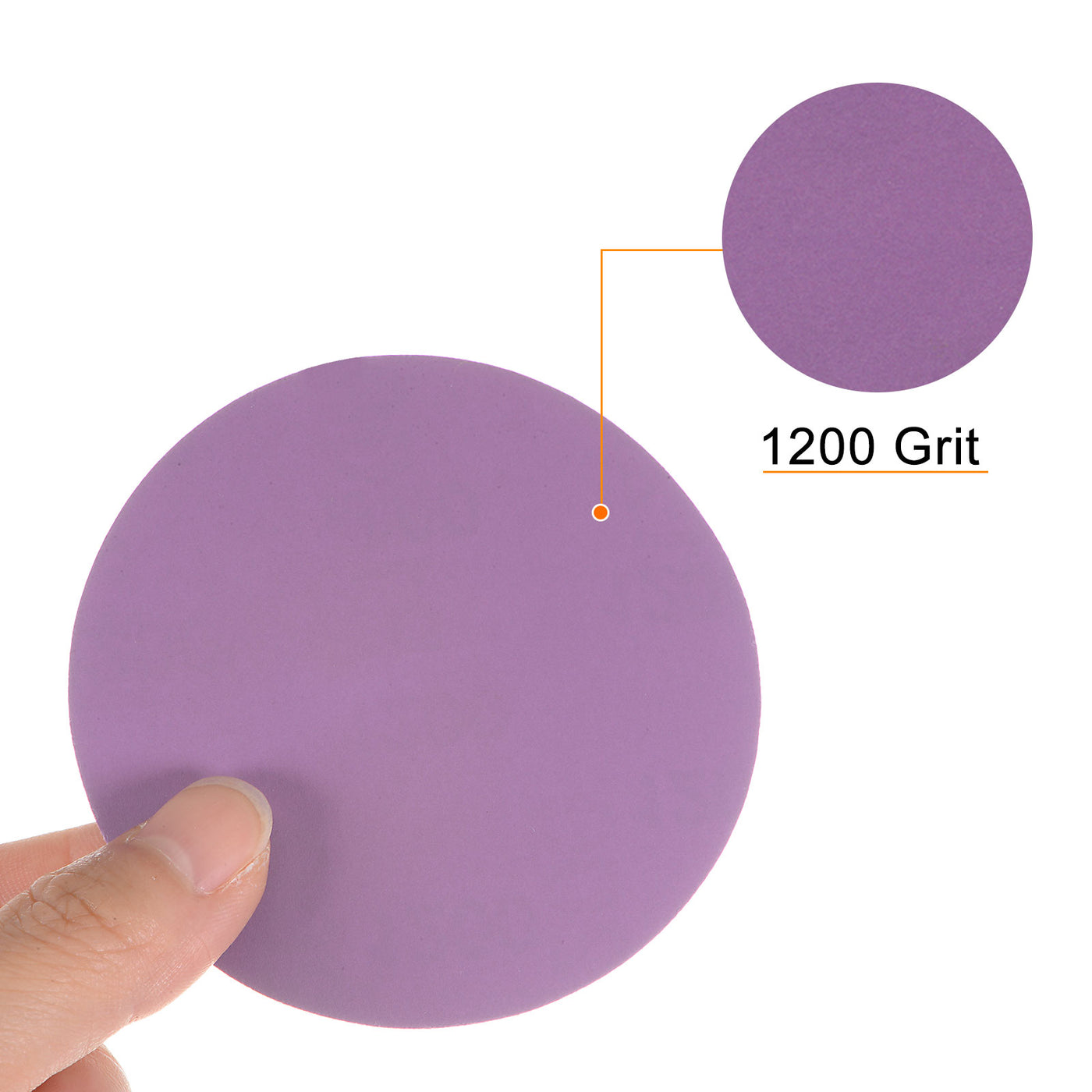 Harfington 40pcs 1200 Grit Purple Sanding Discs 3 Inch Hook and Loop Circular Sandpapers