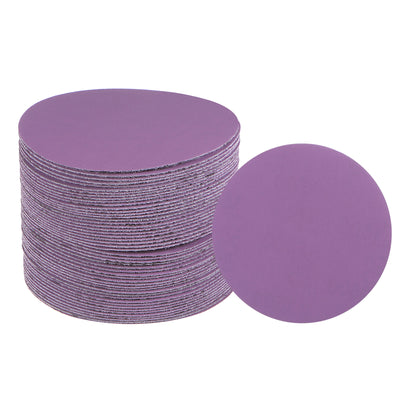 Harfington 50pcs 1500 Grit Purple Sanding Discs 3 Inch Hook and Loop Circular Sandpapers