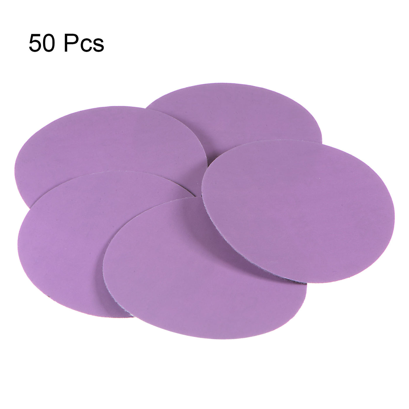 Harfington 50pcs 2500 Grit Purple Sanding Discs 3 Inch Hook and Loop Circular Sandpapers