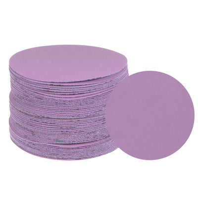 Harfington 50pcs 3000 Grit Purple Sanding Discs 3 Inch Hook and Loop Circular Sandpapers