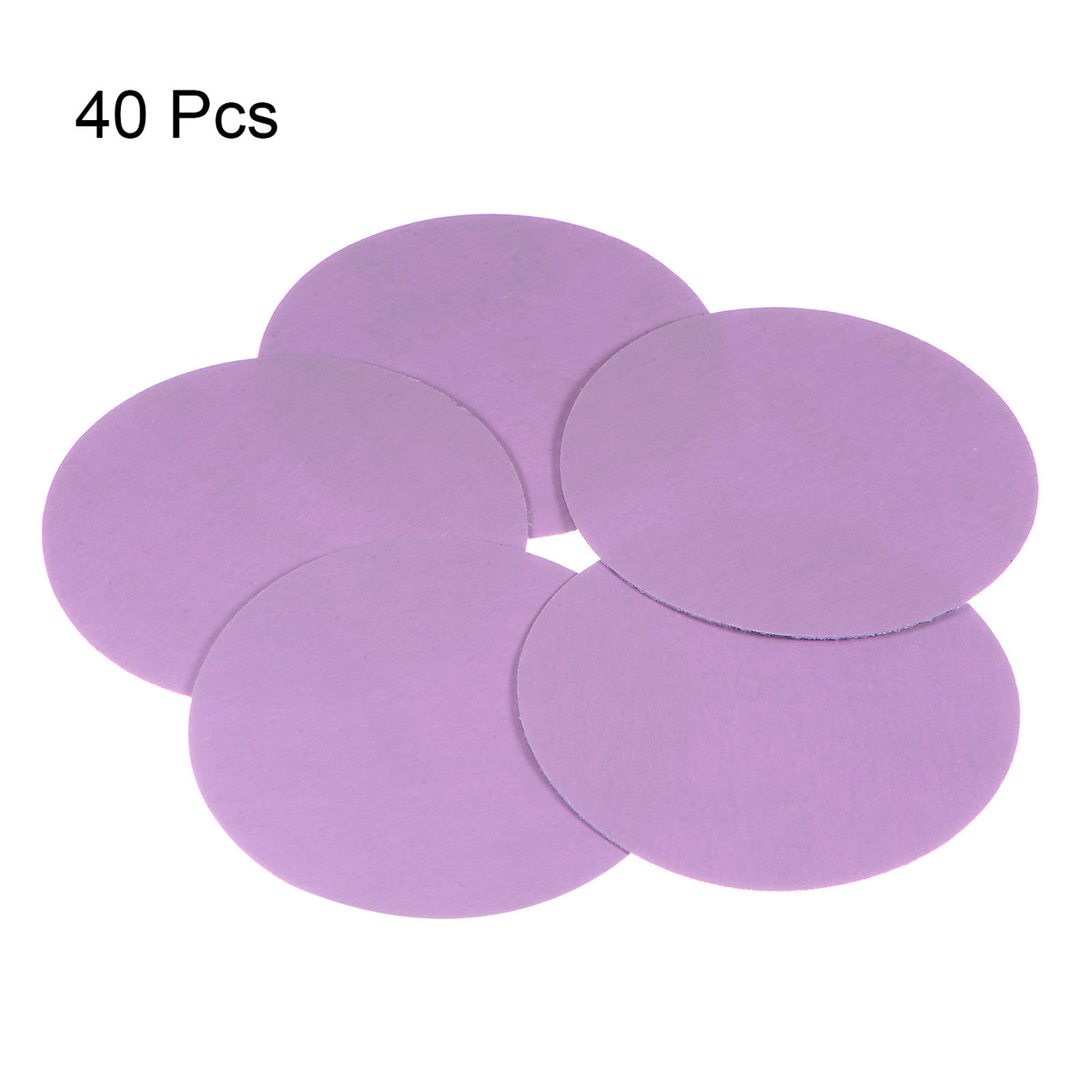 Harfington 40pcs 3000 Grit Purple Sanding Discs 3 Inch Hook and Loop Circular Sandpapers