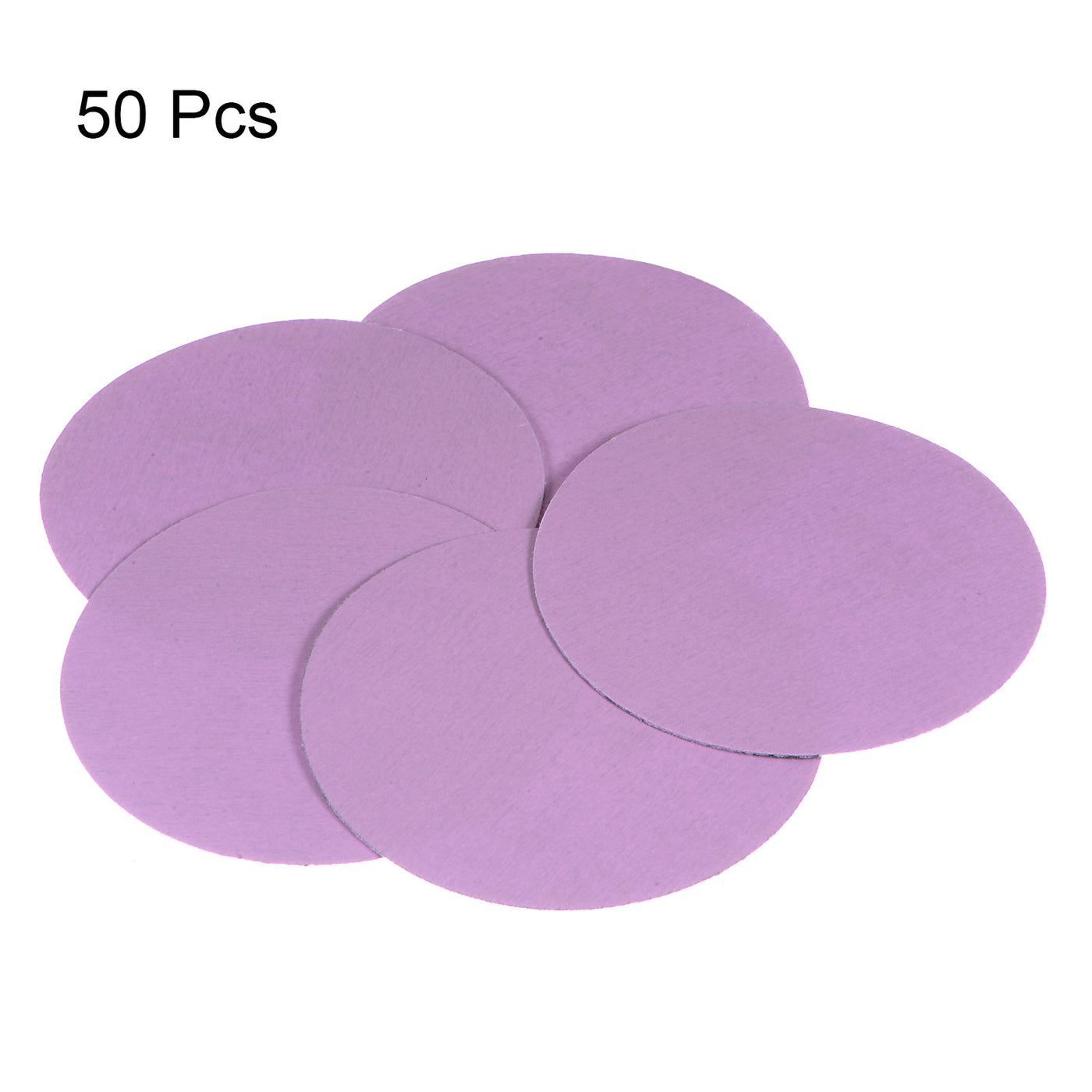 Harfington 50pcs 5000 Grit Purple Sanding Discs 3 Inch Hook and Loop Circular Sandpapers