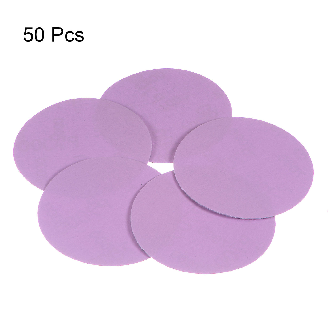 Harfington 50pcs 7000 Grit Purple Sanding Discs 3 Inch Hook and Loop Circular Sandpapers