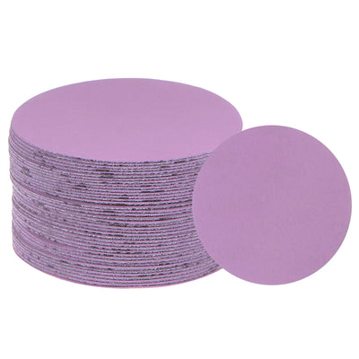 Harfington 40pcs 7000 Grit Purple Sanding Discs 3 Inch Hook and Loop Circular Sandpapers