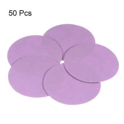 Harfington 50pcs 10000 Grit Purple Sanding Discs 3 Inch Hook and Loop Circular Sandpapers