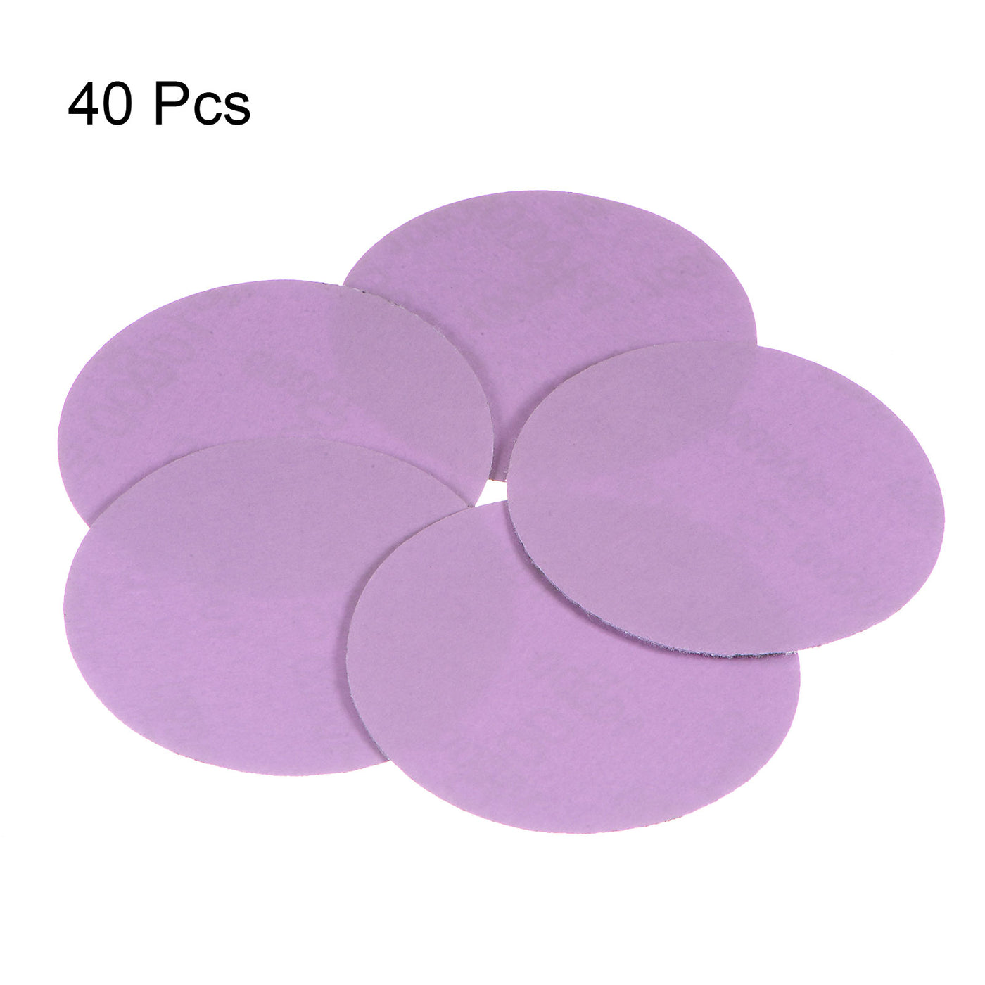 Harfington 40pcs 10000 Grit Purple Sanding Discs 3 Inch Hook and Loop Circular Sandpapers