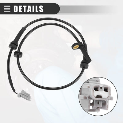 Harfington Front Right ABS Sensor, Wheel Speed Sensor, for Nissan Sentra 2007-2012, Plastic, No.47910ET000, Black