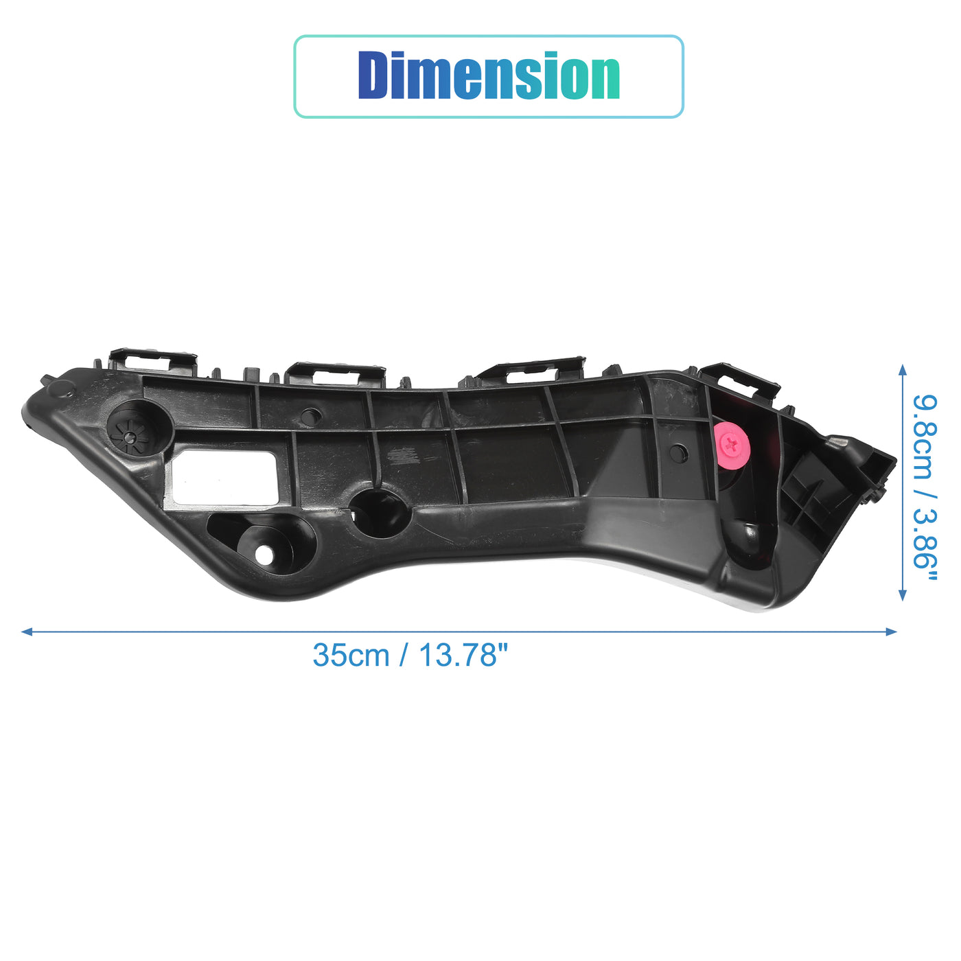 uxcell Uxcell 1 Pair Left Right Side Front Bumper Bracket No.5253542070/5253642050 for Toyota RAV4 2013 2014 2015